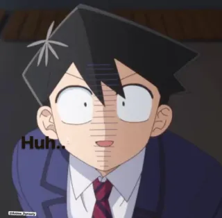 😶 cac9fcfe Shouko Komi Komi Can't Communicate Huh.. Anime, Komi, Komi không thể giao tiếp, Manga, Hả?, Sốc, Bối rối telegram sticker