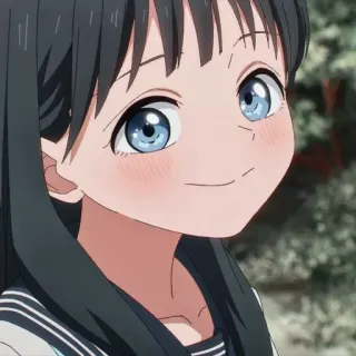 🍥 5b0f4038 Anime, Dziewczyna, Słodkie, Mundur szkolny, Postać telegram sticker