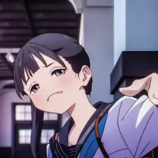 🍥 72e7542c Anime, Dziewczyna, Mundur, Uczennica telegram sticker