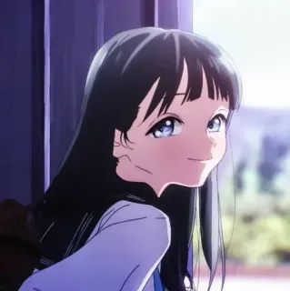 🍥 78320615 anime, dziewczyna, słodkie, portret telegram sticker