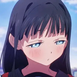 🍥 c5f59548 Anime, Dziewczyna, Postać, Portret, Uroczy telegram sticker