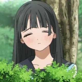 🍥 c82672e0 Anime, Dziewczyna, Mundur szkolny, Słodki, Smutny telegram sticker