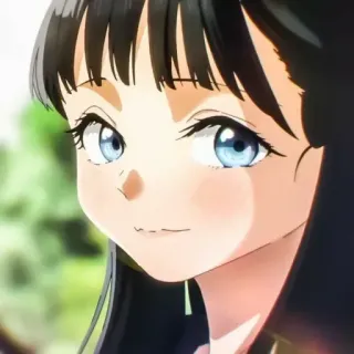 🍥 c872c709 Anime, Dziewczyna, Portret, Zbliżenie, Słodkie telegram sticker