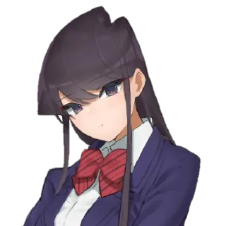 🥰 130a5dc3 Komi Shouko Komi Can't Communicate アニメ, 古見さんは、コミュ症です。, 古見硝子, 可愛い, 女の子 telegram sticker