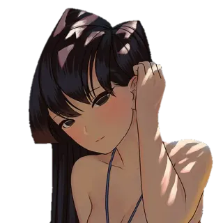 🥰 88a8817b Komi Shouko Komi Can't Communicate アニメ, 女の子, 古見さんは、コミュ症です。, 古見硝子, マンガ, かわいい telegram sticker