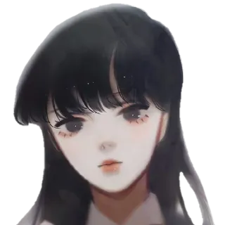 🥰 bac2d9f8 アニメガール, ポートレイト, イラスト, 可愛い, マンガ, アートワーク telegram sticker