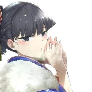 🥰 d558e81a Komi Shouko Komi Can't Communicate アニメ, 漫画, 可愛い, 古見さんは、コミュ症です。, 古見硝子 telegram sticker