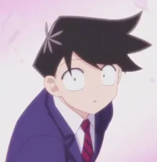 🍀 c96a92f0 Tadano Hitohito Komi Can't Communicate Anime, Personagem, Tadano, Komi Can't Communicate, Escola, Estudante telegram sticker