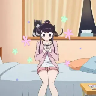 💈 704014e2 Komi Shouko Komi Can't Communicate Anime, Lindo, Chica, Komi-san no puede comunicarse, Komi Shouko telegram sticker