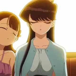 💈 b4fc13a2 Komi Shouko Komi Can't Communicate Anime, Komi-san no puede comunicarse, Komi Shouko, Lindo, Estudiante, Manga telegram sticker