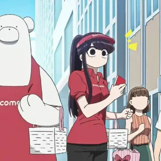 Komi Can't Communicate // @ZoldyckStickers telegram stickers