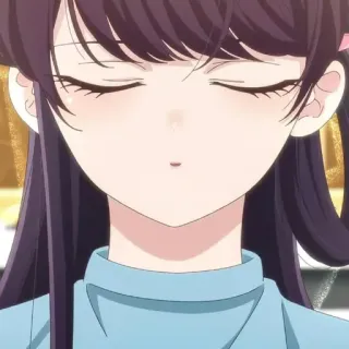 💈 fa1e3c0d Komi Shouko Komi Can't Communicate Anime, Chica, Linda, Komi Can't Communicate, Komi Shouko telegram sticker