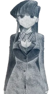 🥶 f85c372c Komi Shouko Komi Can't Communicate Anime, Komi Can't Communicate, Manga, Komi Shouko, Uniforme scolastica, Studente, Ragazza anime telegram sticker