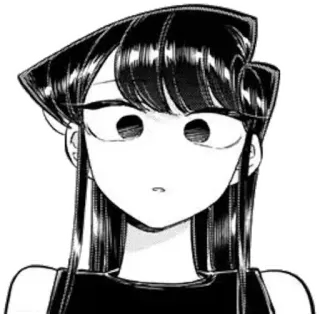 😦 5110ec58 Komi Shouko Komi Can't Communicate Anime, Manga, Komi Can't Communicate, Shouko Komi, mignon, fille telegram sticker