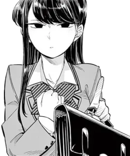 ☝️ 6634b915 Komi Shouko Komi Can't Communicate Anime, Manga, Uniforme scolaire, Komi cherche ses mots, Shouko Komi, Cheveux noirs telegram sticker