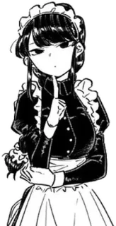 🤫 94022ae1 Komi Shouko Komi Can't Communicate Anime, Manga, Maid, Komi Can't Communicate, Komi Shouko, Mignon, Fille telegram sticker