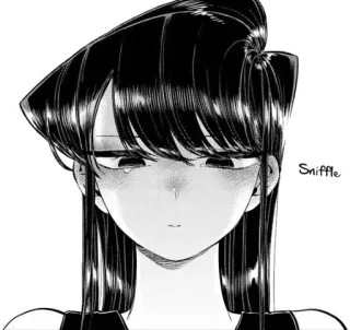 🥺 9c0b328f Komi Shouko Komi Can't Communicate Sniffle Komi Can't Communicate, Komi Shouko, Anime, Manga, Triste, Pleurs telegram sticker