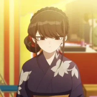 ☁️ 04090625 Komi Shouko Komi Can't Communicate อนิเมะ, โคมิซังเป็นโรคติดต่อ, โคมิ โชโกะ, น่ารัก, ผู้หญิง, มังงะ telegram sticker