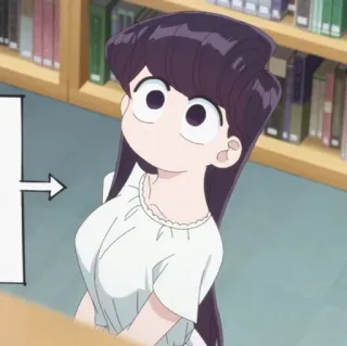 🍬 10e52f2c Komi Shouko Komi Can't Communicate อนิเมะ, Komi can't communicate, โคมิ โชโกะ, น่ารัก, นักเรียนหญิง, สาวอนิเมะ telegram sticker