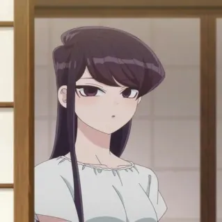 🍬 42a13ead Komi Shouko Komi Can't Communicate อนิเมะ, โคมิ, โคมิไม่กล้าบอกรัก, น่ารัก, ผู้หญิง telegram sticker