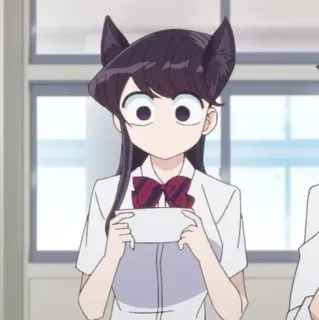 🍬 4c3a569a Komi Komi Can't Communicate อนิเมะ, มังงะ, Komi can't communicate, Waifu, น่ารัก, ผู้หญิง telegram sticker