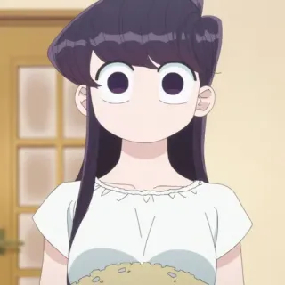 🦋 5af4de43 Komi Shouko Komi Can't Communicate อนิเมะ, Komi Can't Communicate, โคมิ โชโกะ, น่ารัก, ผู้หญิง telegram sticker