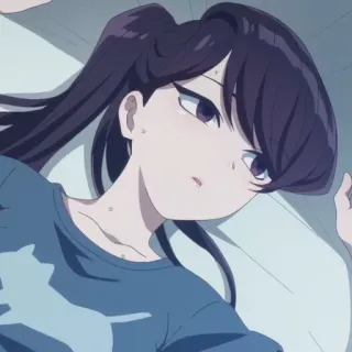 ☁️ 62550516 Komi Shouko Komi Can't Communicate อนิเมะ, Komi Can't Communicate, Komi Shouko, น่ารัก, ผู้หญิง telegram sticker