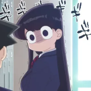 🪁 82d3b906 Komi Shouko Komi Can't Communicate อนิเมะ, Komi Can't Communicate, Komi Shouko, เขินอาย, น่ารัก, สาวอนิเมะ telegram sticker