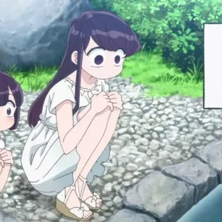 🪁 85d4cd6d Komi Shouko Komi Can't Communicate อนิเมะ, โคมิซังไม่สามารถสื่อสารได้, โคมิ โชโกะ, การ์ตูน, ตัวละคร telegram sticker