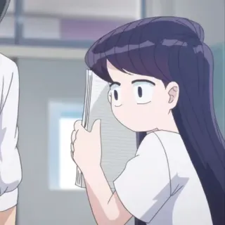 🪁 90d35bf3 Komi Shouko Komi Can't Communicate อนิเมะ, มังงะ, Komi Can't Communicate, โคมิโชโกะ, โรงเรียน, นักเรียน telegram sticker