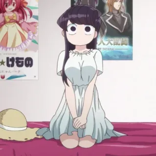 🦋 bc95d8f6 Komi Shouko Komi Can't Communicate อนิเมะ, ตัวละคร, โคมิ, โคมิ ไม่กล้าบอกรัก telegram sticker