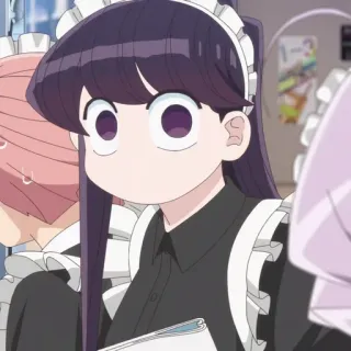 🦋 eca2e0c3 Komi Shouko Komi Can't Communicate อนิเมะ, โคมิซังเป็นโรคสื่อสาร, โคมิ โชโกะ, น่ารัก, เมด, มังงะ, นักเรียนหญิง telegram sticker