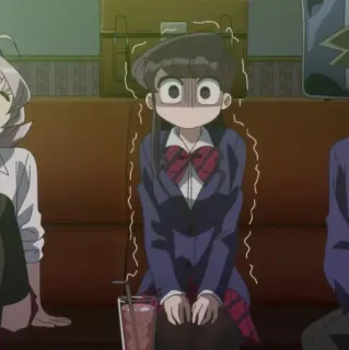 Komi Shouko , By : @ZzZzBB whatsapp stickers