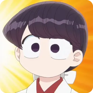 🙂 258f3079 Hitohito Tadano Komi Can't Communicate Аниме, Манга, Коми не может общаться, Хитохито Тадано, Школа, Комедия telegram sticker