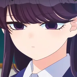 🙂 3bc67e43 Komi Shouko Komi Can't Communicate Коми не может общаться, Сёко Коми, Аниме, Манга, Персонаж, Стикер telegram sticker