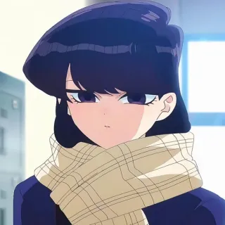 🙂 7bb0b779 Komi Shouko Komi Can't Communicate Аниме, Коми не умеет общаться, Коми Сёко, милая, девушка telegram sticker
