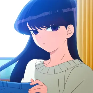 🙂 9c8c358f Komi Shouko Komi Can't Communicate Аниме, Komi can't communicate, Коми Сёко, Девушка, Милая telegram sticker