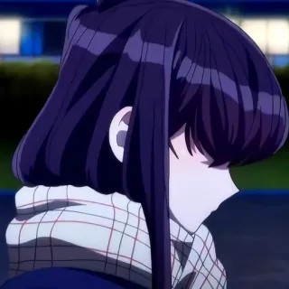 🙂 ad24e59a Komi Shouko Komi Can't Communicate Аниме, Komi Can't Communicate, Коми Сёко, милая, застенчивая, Вайфу, Персонаж telegram sticker