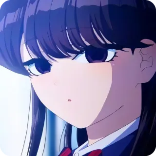 🙂 fea11149 Komi Shouko Komi Can't Communicate Аниме, Komi Can't Communicate, Мило, Школьница, Коми Сёко, Манга telegram sticker