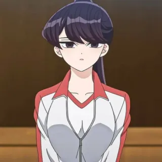 😶 3ce95224 Komi Shouko Komi Can't Communicate Anime, Komi Can't Communicate, Komi Shouko, uniforme escolar, fofo, desenho animado telegram sticker