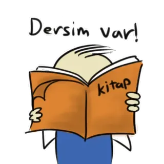 📚 ba66b007 Dersim var! book, reading, education, student, learning whatsapp sticker