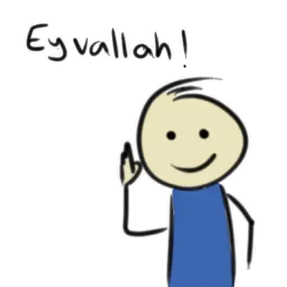 👍 d6501faa Eyvallah! stick figure, middle finger, rude gesture, eyvallah, offensive whatsapp sticker
