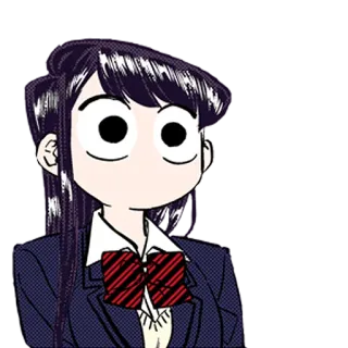Komi-san whatsapp stickers