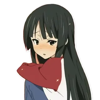 👀 78143d06 Mio Akiyama K-On! anime, girl, k-on, mio, akiama, cute, cartoon telegram sticker