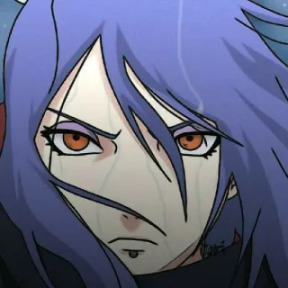💜 bfcb3403 Konan Naruto Anime, Manga, Konan, Naruto, Piangere, Triste telegram sticker
