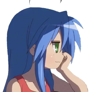 🙂 07e2fef4 Konata Izumi Lucky Star Аниме, Манга, Девушка, Милый, Lucky Star whatsapp sticker