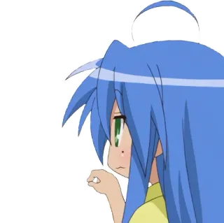 👅 0e9758a9 Konata Izumi Lucky Star Аниме, Девочка, Lucky Star, Коната, Каваий whatsapp sticker