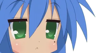 😕 11d4c788 Konata Izumi Lucky Star Аниме, Манга, Мило, Девушка, Коната whatsapp sticker