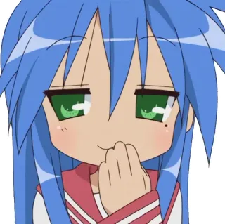 😏 2ec63b95 Kagami Hiiragi Lucky Star Аниме, Мультфильм, Милый, Девушка, Манга whatsapp sticker