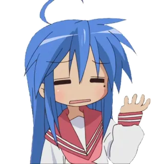 😒 3cb6c4bb Konata Izumi Lucky Star Аниме, Коната, Lucky Star, Манга, Чиби whatsapp sticker